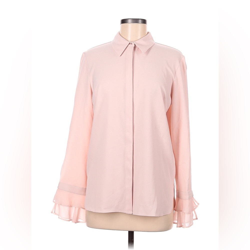 TTAHARI Long Sleeve Blouse Small Size Light Pink Color - Picture 2 of 10